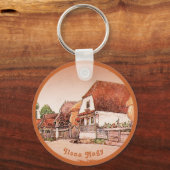 Verbrande Oranje  dorp van Hongarije Sleutelhanger (Voorkant)