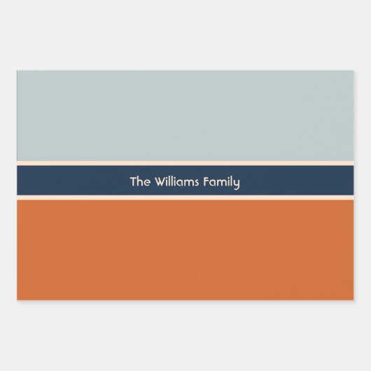 Verbrande Oranje eibloemen aangepaste naam Inpakpapier Vel (Voorkant 3)