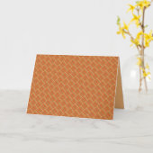 Verbrande oranje gemengde kleuren met patronen kaart (Gele Bloem)