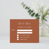 Verbrande oranje ginkgo budget bruiloft reactie RS (Staand voorkant)