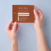 Verbrande oranje ginkgo budget bruiloft reactie RS Flyer (Hand)