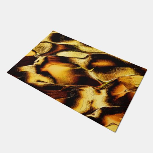 Verbrande oranje gouden ruwe duinen deurmat (Schuin)