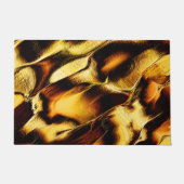 Verbrande oranje gouden ruwe duinen deurmat (Voorkant)