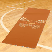 Verbrande oranje gouden vlinder naam yogamat