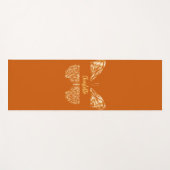Verbrande oranje gouden vlinder naam yogamat (Voorkant (horizontaal))