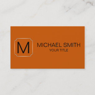 Verbrande oranje kleur achtergrond visitekaartje