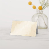 verbrande oranje marinebloemen botanische bruiloft plaatskaartje (Achterkant)