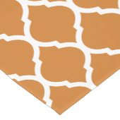 Verbrande Oranje Marokkaanse Quatrefoil Korte Tafelloper (Hoek)