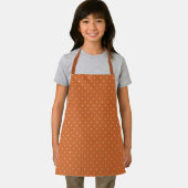 Verbrande Oranje mini harten achtergrond Schort (Insitu)