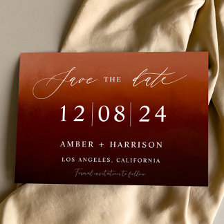 Verbrande oranje ombre donkere glamour boho bewaar kaart