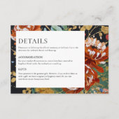 Verbrande Oranje pioenen Bloemengoud Schilderij Hu Informatiekaartje (Voorkant)