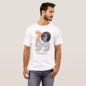 Verbrande Oranje Retro Grote Nummers Klasse van Fo T-shirt (Voorkant volledig)