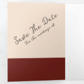 Verbrande Oranje roest red de dag Drieluik Uitnodiging (Binnenzijde eerst)