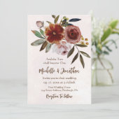 verbrande Oranje roze roestvaste Christelijke brui Kaart (Staand voorkant)