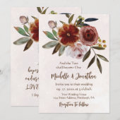 verbrande Oranje roze roestvaste Christelijke brui Kaart (Voorkant / Achterkant)