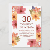 Verbrande Oranje Russet herfstbloem elke leeftijd Kaart (Voorkant)