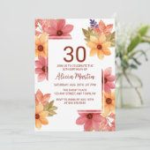 Verbrande Oranje Russet herfstbloem elke leeftijd Kaart (Staand voorkant)