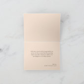 Verbrande Oranje Rust Terracotta Boho Herfst Dank Bedankkaart (Binnen)