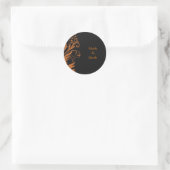 Verbrande Oranje scrollen varen Sticker (Tas)