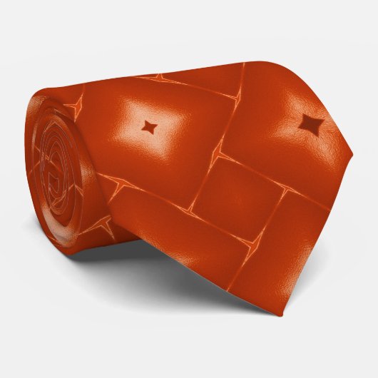 Verbrande Oranje Sokken Stropdas (Opgerold)