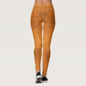 Verbrande Oranje stercaleidoscoop Leggings (Achterkant)