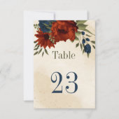 verbrande oranje zeemijlen botanisch tabelnummer kaart (Voorkant)