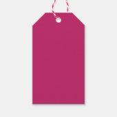 Verbrande Roze Cadeaublaadjes Cadeaulabel (Voorkant)