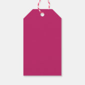 Verbrande Roze Cadeaublaadjes Cadeaulabel (Achterkant)