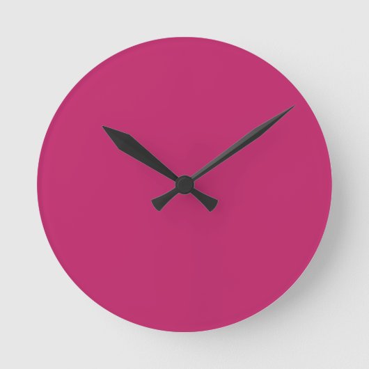 Verbrande Roze Ronde Klok (Voorkant)