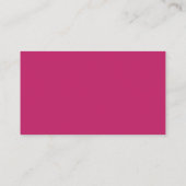 Verbrande Roze Zakkaartje Visitekaartje (Achterkant)