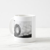 verbrande rubber koffiemok (Voorkant links)