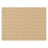 Verbrande Sienna en Honing Goud Minimalistische Bl Tafelkleed (Voorkant (Horizontaal))