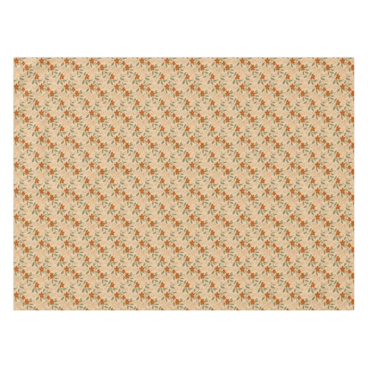 Verbrande Sienna en Honing Goud Minimalistische Bl Tafelkleed (Voorkant (Horizontaal))