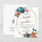 Verbrande Sinaasappel Blauwgroen Budget Roest Brui (Voorkant / Achterkant)