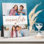 Verbrande Sinaasappel Hashtag Momlife 2 Foto's Aan Fotoplaat<br><div class="desc">Voeg een warm en rustiek tintje toe aan uw ruimte met de Burnt Oranje Hashtag Momlife 2 Photos Custom Plaque. Deze plaquette heeft het populaire bijschrift "#Momlife" in vetgedrukte typografie tegen een rijke, verbrande oranje achtergrond en bevat twee aanpasbare fotoslots om uw favoriete herinneringen te laten zien. Een perfecte mix...</div>
