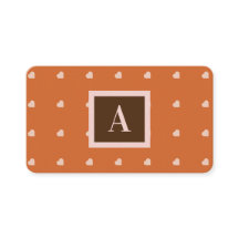 Verbrande Sinaasappel Mini Harten Achtergrond Mono