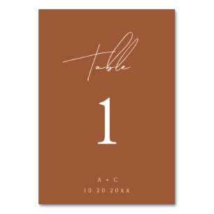 Verbrande Sinaasappel minimalistische moderne brui Kaart