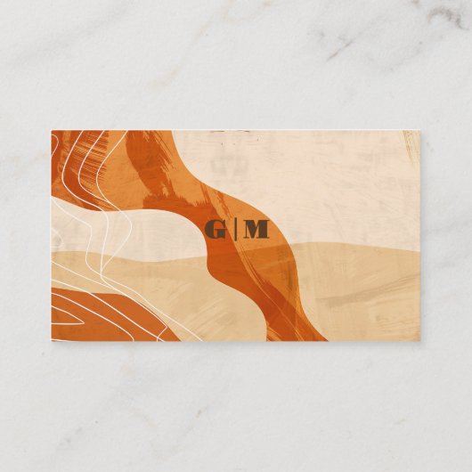 Verbrande sinaasappel retro bruiloft douche Gift R Informatiekaartje (Achterkant)