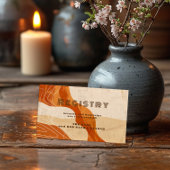 Verbrande sinaasappel retro bruiloft douche Gift R Informatiekaartje