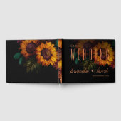 Verbrande Sinaasappel Terracotta Bloemenbruiloft Gastenboek (Volledig)