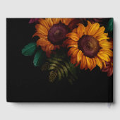 Verbrande Sinaasappel Terracotta Bloemenbruiloft Gastenboek (Achterkant)