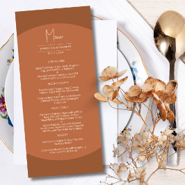 Verbrande Sinaasappels boog minimalistische herfst Menu