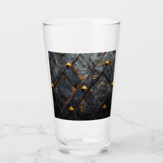 Verbrande stalen achtergrond glas (Voorkant)