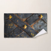 Verbrande stalen achtergrond handdoek (Handdoek)