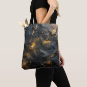 Verbrande stalen achtergrond tote bag (Dichtbij)