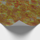 Verbrande strepen en bevlekte geruite cadeaupapier (Hoek)