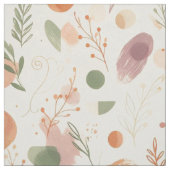 Verbrande Terracotta Stof Sage Boho Woestijn Varen (Swatch)