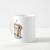 Verbrande toast met existentiële crisis koffiemok (Voorkant links)
