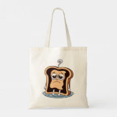 Verbrande toast met existentiële crisis tote bag (Achterkant)