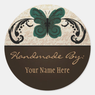 Verbrande vlinder Sticker